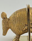 Vintage Brass Armadillo Bookends-A Pair