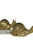 Vintage Brass Snails-A Pair