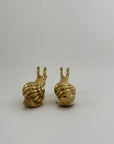Vintage Brass MCM Snails-A Pair