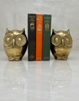 Vintage Brass Owl Bookends-A Pair