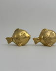 Whimsical Vintage Brass Fish-A Pair