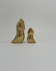 Vintage Brass Owl and Owlet-Pair