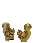 Vintage Brass Small MCM Squirrels-A Pair
