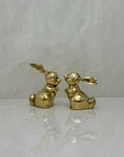 Vintage Brass Bunnies- A Pair