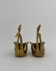 Small Pair of Vintage Brass Double Swan Planters – Hollywood Regency Stash Pots – 7”