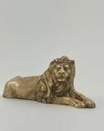 Vintage Brass Lion- A Regal Art Deco Figurine