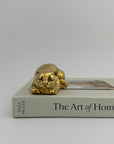 Sweet Vintage Brass Sleeping Cat