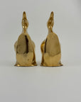 Vintage Brass Duck Bookends-A Pair