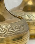 Vintage Brass Vases-A Pair