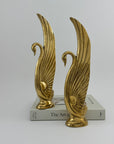 Vintage Brass Swans-A Pair