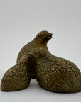 Vintage Brass Quail Family- A Three Piece Set