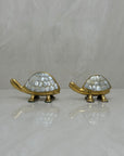 Vintage Turtles with Mother of Pearl Shell-A Pair