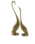 Vintage Brass Cranes-A Pair