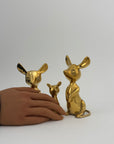 Vintage Brass Mice-A Set of Three
