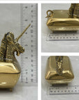 Vintage Brass Unicorn Trinket Box
