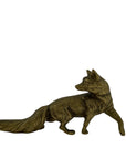 Vintage Brass Fox Figurine – Symbol of Cleverness & Resilience