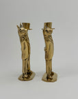 Pair of Vintage Brass Pig Candleholders – Dressed to Impress