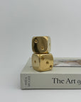 Vintage Brass Dice-A Pair