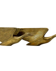 Vintage 1987 Kinder Harris Brass Flying Geese Sculptures – Mid-Century Modern Bird Figurines – Made in Korea