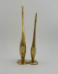 Vintage Brass Cranes-A Pair