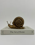 Vintage MCM Brass Snail