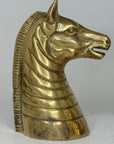 Vintage Brass Zebra Bookends