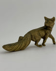 Vintage Brass Fox Figurine – Symbol of Cleverness & Resilience