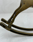 Vintage Brass Rocking Horse- Large