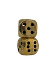 Vintage Brass Dice-A Pair