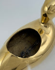 Vintage Brass Duck Stash Pot