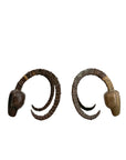 Vintage 1981 Dolbi Cashier Ram Horn Sculptures