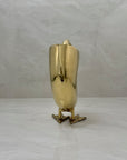 Vintage Brass Duck Planter