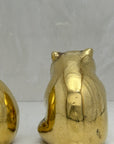 Vintage Brass Panda Bears-A Pair