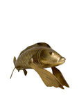 Vintage Brass Koi Fish Sculpture