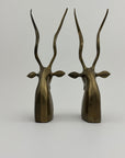 Vintage Brass Antelopes- A Pair