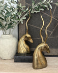 Vintage Brass Antelopes- A Pair