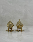 Vintage Brass Geese- A Pair