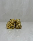 Vintage Brass Panda Bears-A Pair