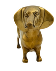 Vintage Brass Dachshund