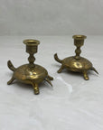 Vintage Brass Candlestick Holders-Pair