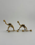 Vintage Brass Workout Frogs-A Pair