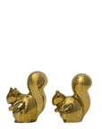 Vintage Brass Small MCM Squirrels-A Pair