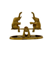 Vintage Brass Elephants on Teeter Totter-Baby Nursery Decor