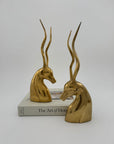 Vintage Brass Antelopes- A Pair
