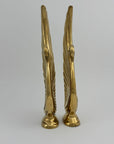 Vintage Brass Swans-A Pair