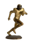 Vintage Brass Running American Football Player