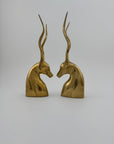Vintage Brass Antelopes- A Pair