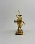 Rare Brass Bull Rider Figurine – Rodeo Cowboy Statue, Western Americana