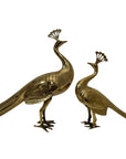 Vintage Brass Peacocks