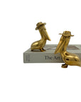 Vintage Brass Pelican Couple